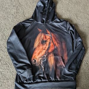 Elegant Black and White Hoodie